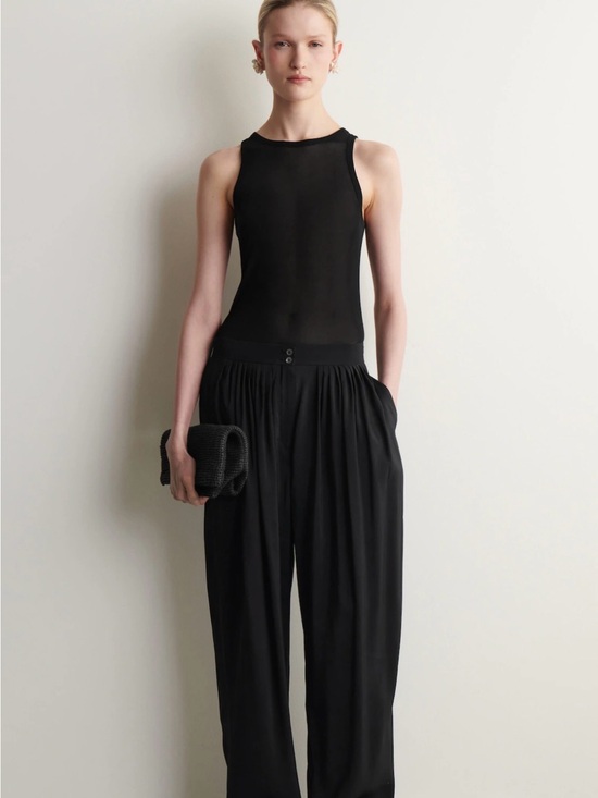 COS Pants - COS draped pleated straight leg pants NWT